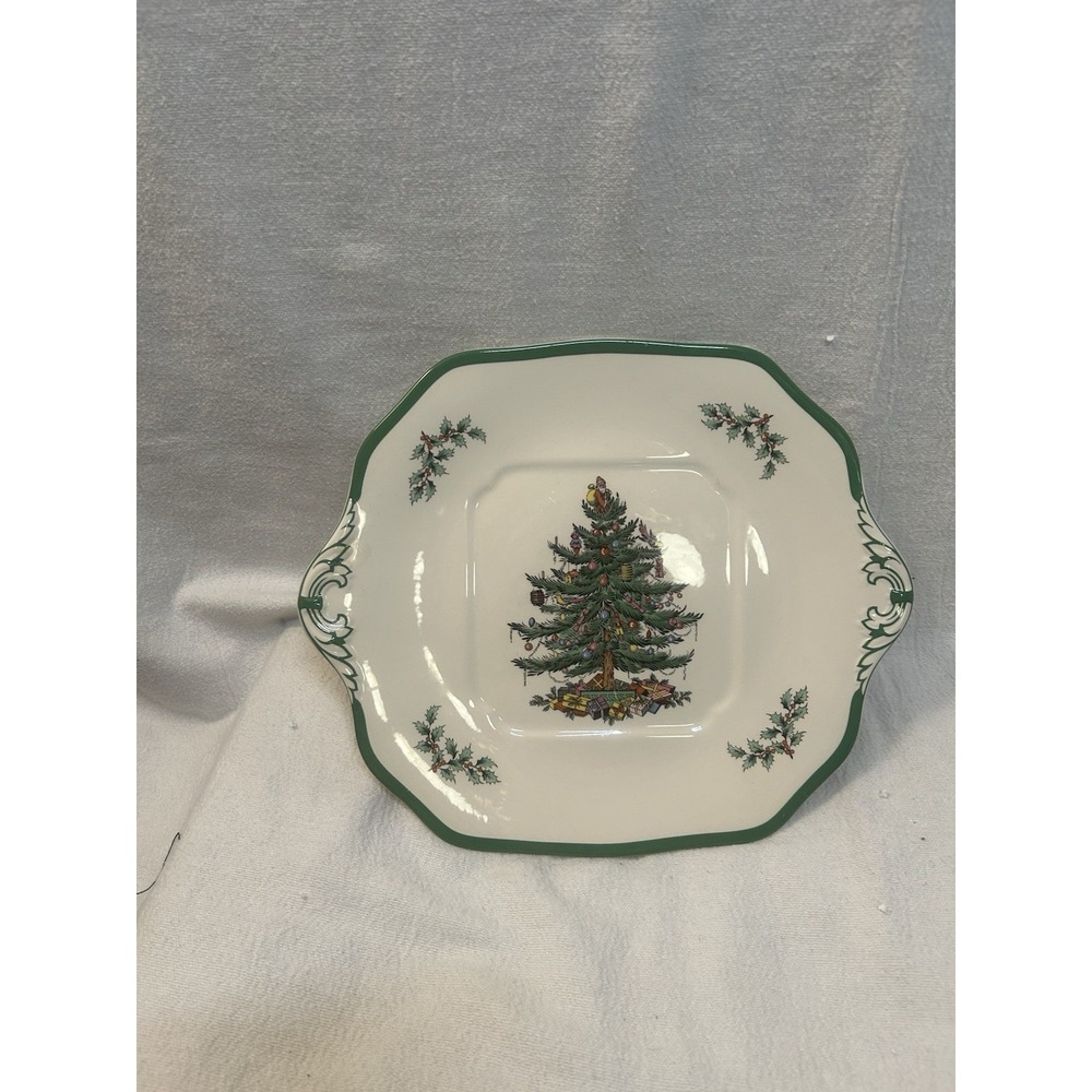 Spode Christmas Tree Small Holiday Serving Platter‎ 11 1/2 By 9 3/4